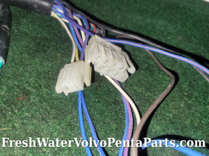 Volvo Penta trim gauge wiring harness 856821 for round gauge round quick connect