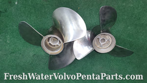 Volvo Penta Stainless steel F4 Propeller set Dps-m 3851474 3851464