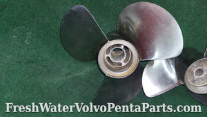 Volvo Penta Stainless steel F4 Propeller set Dps-m 3851474 3851464