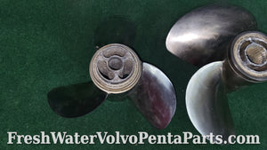 Volvo Penta Stainless steel F4 Propeller set Dps-m 3851474 3851464