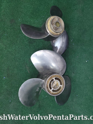 Volvo Penta F4 stainless propeller set 3851464 3851474