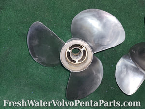 Volvo Penta F4 stainless propeller set 3851464 3851474