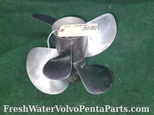 Volvo Penta F4 stainless propeller set 3851464 3851474