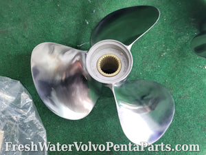 Volvo Penta C7 stainless steel Props bronze Hubs refurbished 854869 3587875