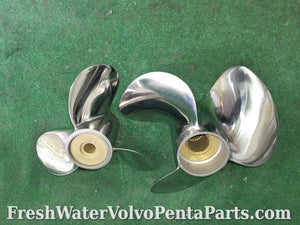 Volvo Penta C7 stainless steel Props bronze Hubs refurbished 854869 3587875