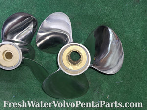 Volvo Penta C7 stainless steel Props bronze Hubs refurbished 854869 3587875