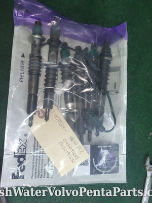 Volvo Penta KAD44 p-C diesel Fuel Injectors 6 running take outs