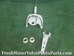 Volvo Penta Conversion Steering Helmet & fork assembly Splined to Square shaft 852852 to 854924