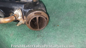 Volvo Penta OEM exhaust manifold Pn 834439 with copper cooling pipe aq131 b230 230B