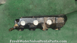 Volvo Penta OEM exhaust manifold Pn 834439 with copper cooling pipe aq131 b230 230B