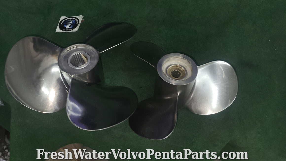 Volvo Penta Stainless Steel C2 prop Set Dp-C1 Dp-D1 Dp-E 290dp 3860603 3860602