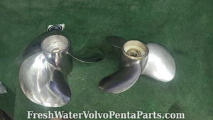 Volvo Penta Stainless Steel C2 prop Set Dp-C1 Dp-D1 Dp-E 290dp 3860603 3860602