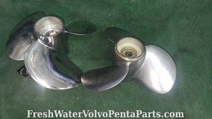 Volvo Penta Stainless Steel C2 prop Set Dp-C1 Dp-D1 Dp-E 290dp 3860603 3860602