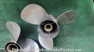 MerCruiser Bravo 3 Stainless Steel twin Prop Propellers P24 48-823665 P24 48-823666