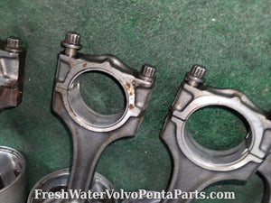 Volvo Penta 4 pistons and rods 230A aq131 p/n 271329