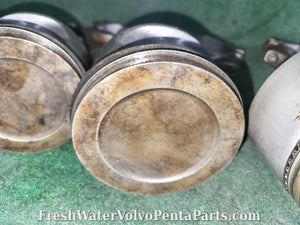 Volvo Penta 4 pistons and rods 230A aq131 p/n 271329